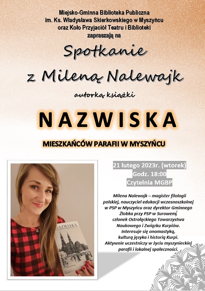 Spotkanie z Mileną Nalewajk