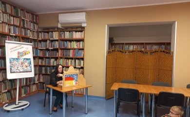 Odwiedziny dzieci z oddziału przedszkolnego działającego przy Publicznej Szkole Podstawowej w Myszyńcu