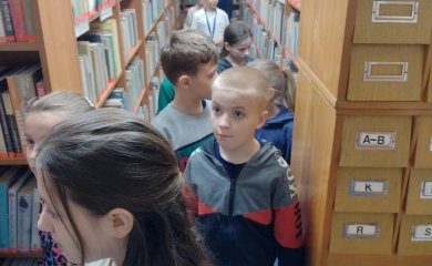 Odwiedziny dzieci z klas II c i II d z Publicznej Szkoły Podstawowej w Myszyńcu