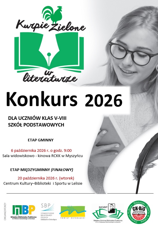 Plakat Konkursowy Kurpie Zielone w Literaturze 2026