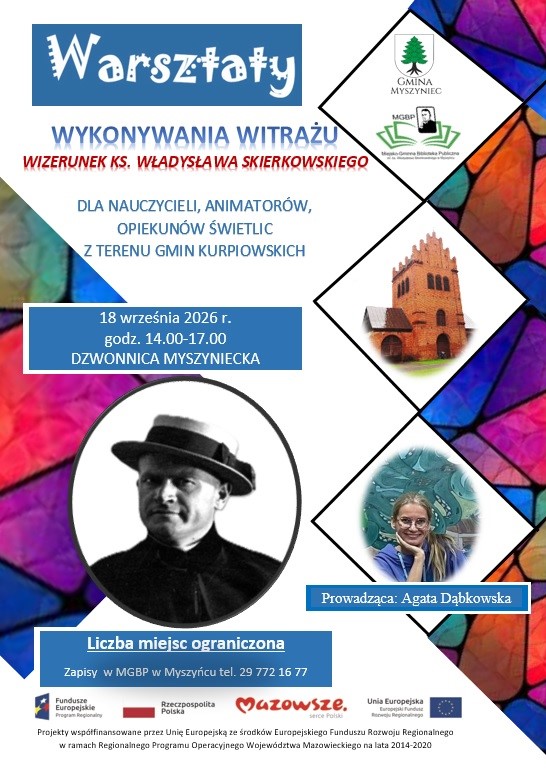 Plakat Warsztaty Wykonywania Witrażu